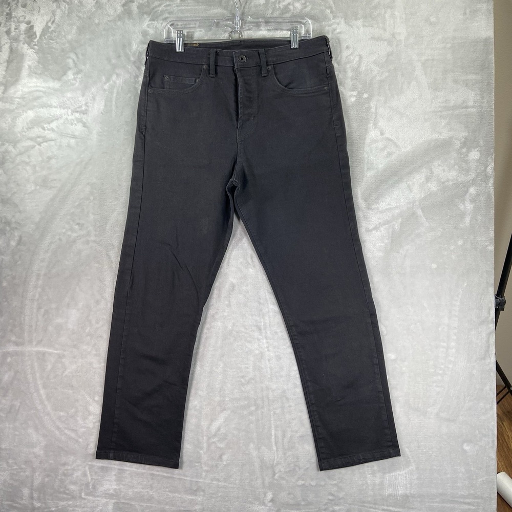 Billiam Jeans Mens 33x28 Button Fly Tapered Fit Black Wash Denim Greenville SC
